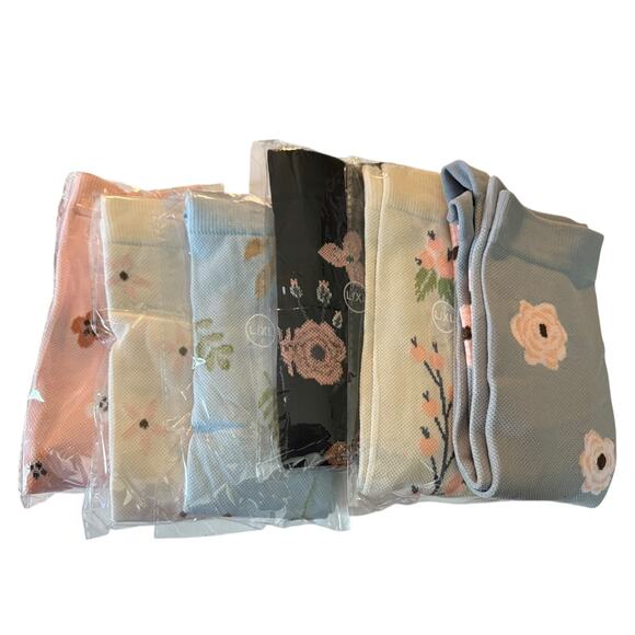 Compression Socks 15-20mmHG 6 Pairs Floral Flowers Multicolor Size L/XL - Picture 3 of 4